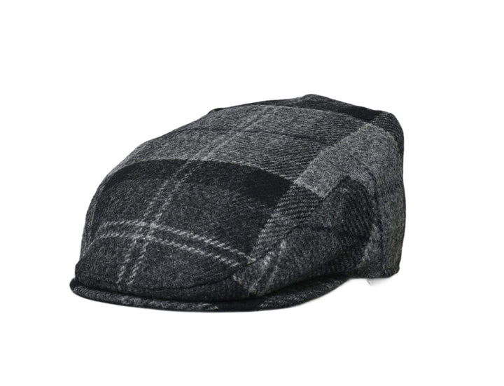 Cap Adjustable Barbour Moons Tweed Cap Black / Grey tartan Barbour