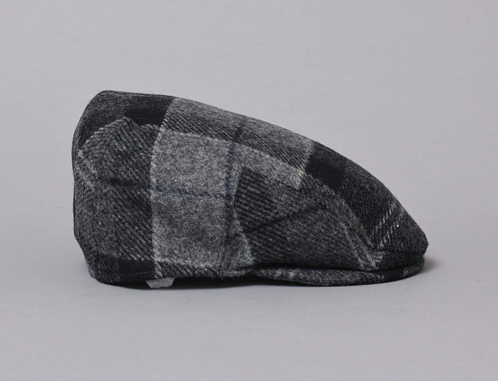 Cap Adjustable Barbour Moons Tweed Cap Black / Grey tartan Barbour