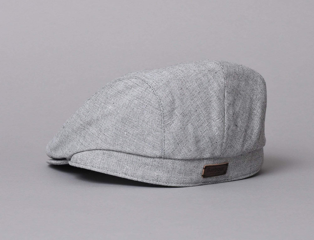 Cap Sixpence Barbour Hetton Flat Cap Light Grey Barbour