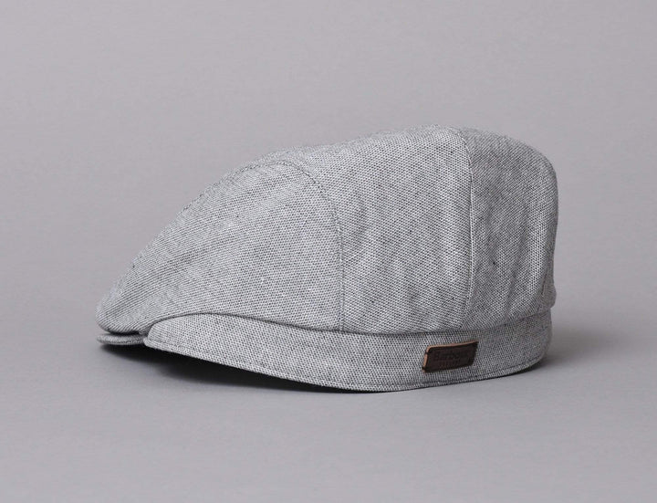 Cap Sixpence Barbour Hetton Flat Cap Light Grey Barbour