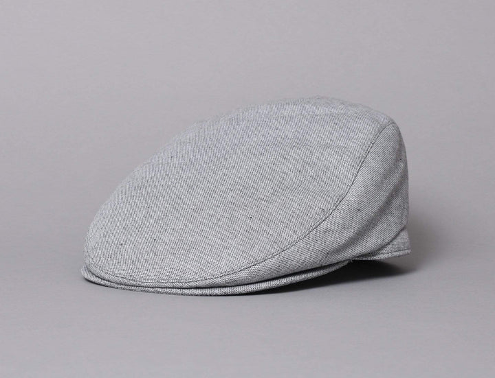 Cap Sixpence Barbour Hetton Flat Cap Light Grey Barbour