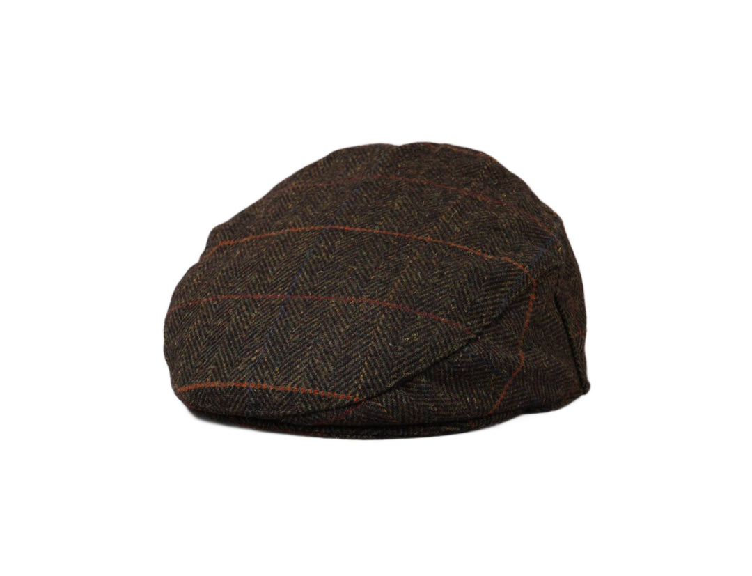 Cap Sixpence Barbour Wilkin Flat Cap Olive Herringbone Barbour