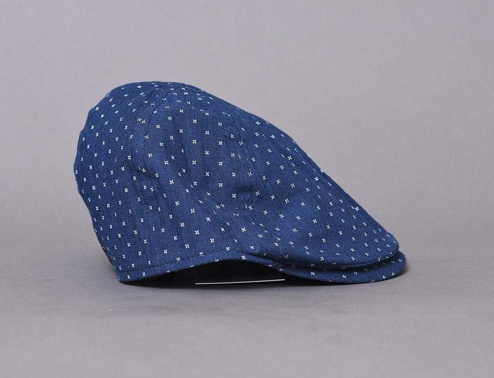 Cap Sixpence Barbour Roker Flat Cap Navy Barbour