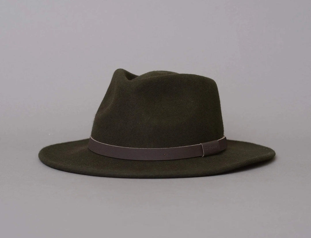 Hat Classic Barbour - Crushable Bushman Dark Olive Barbour
