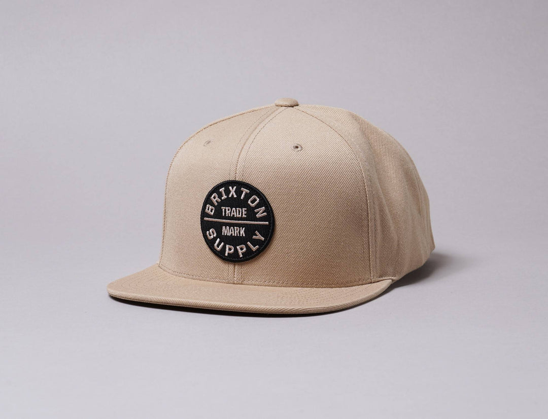 Cap Snapback Brixton Oath III Snapback Khaki Brixton Snapback Cap / Beige / One Size