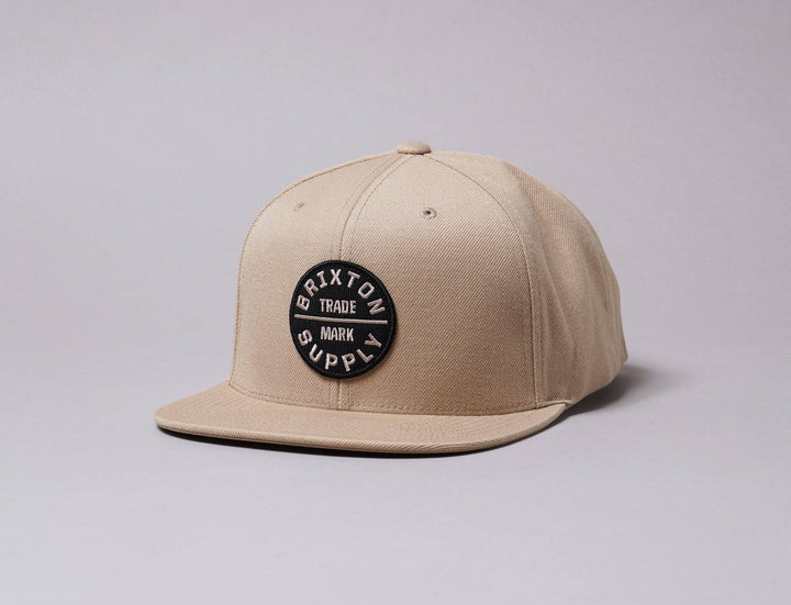 Cap Snapback Brixton Oath III Snapback Khaki Brixton Snapback Cap / Beige / One Size