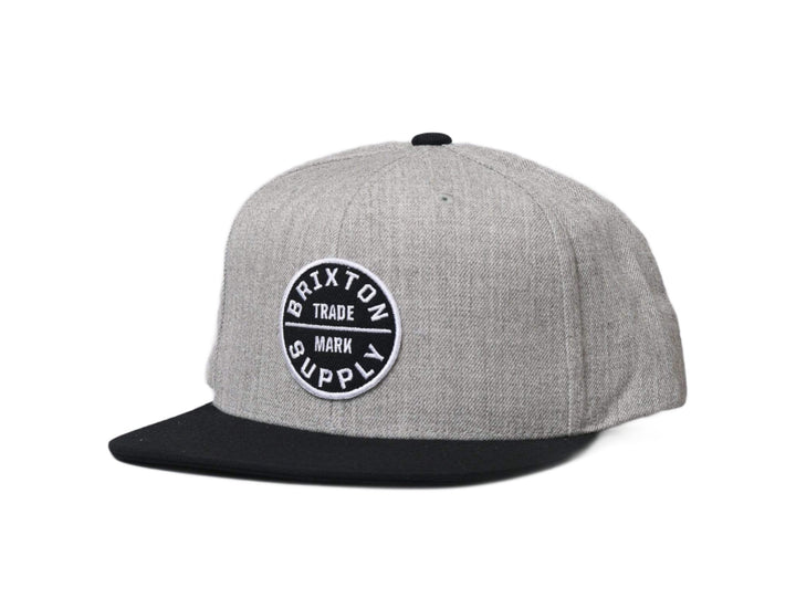 Cap Snapback Brixton Oath III Snapback Heather Grey/Black Brixton Snapback Cap / Grey / One Size