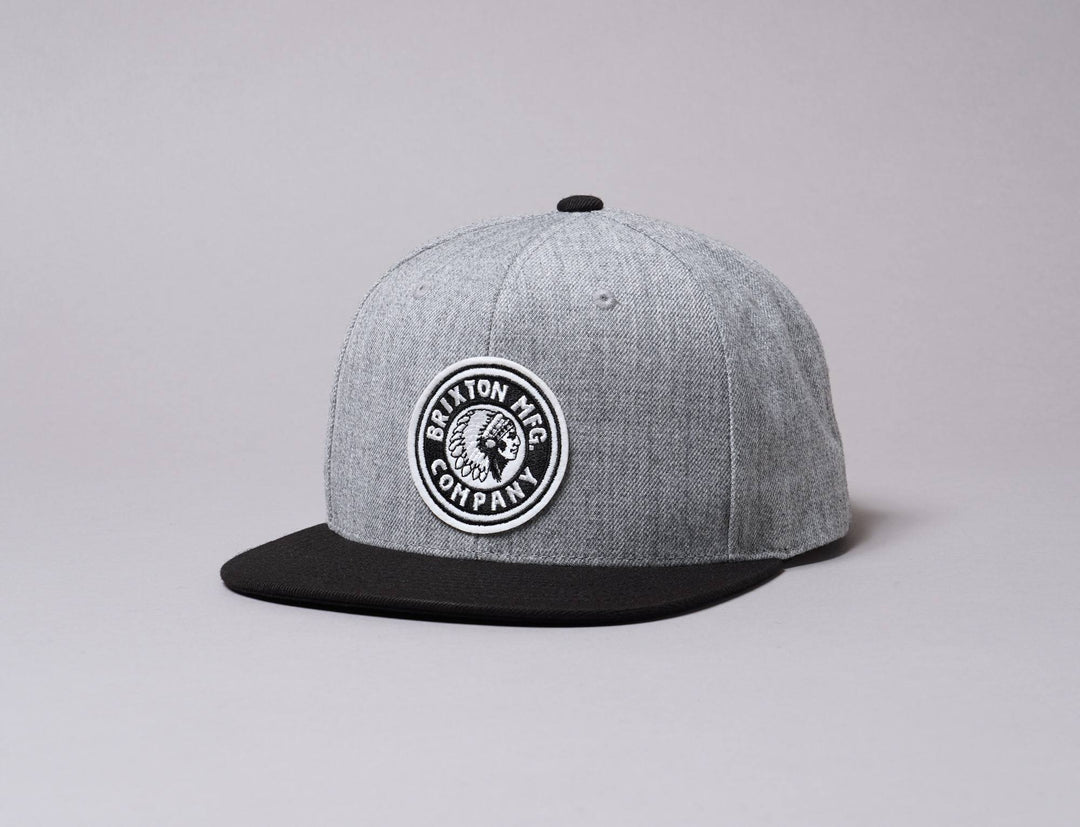 Cap Snapback Brixton Rival MP Snapback Heather Grey/Black Brixton Snapback Cap / Grey / One Size