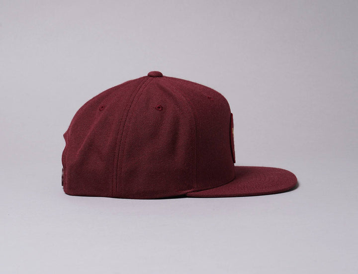 Cap Snapback Brixton Wheeler Snapback Maroon Brixton Snapback Cap / Red / One Size