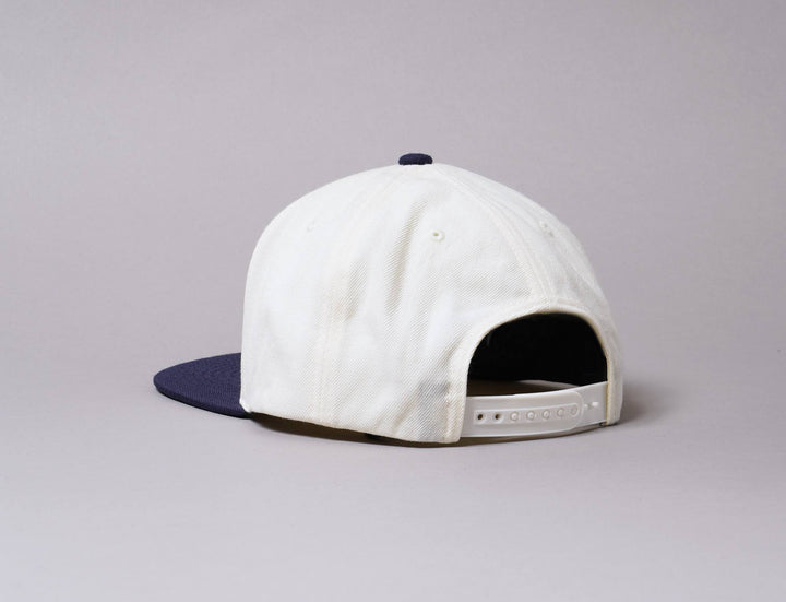 Cap Snapback Brixton Oath III Snapback Off White/Navy/Gold Brixton Snapback Cap / White / One Size