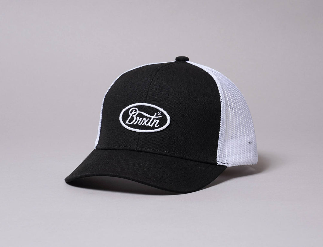 Cap Trucker BRIXTON PARSONS X MP MESH CAP - BLACK/WHITE Brixton Trucker Cap / Black / One Size