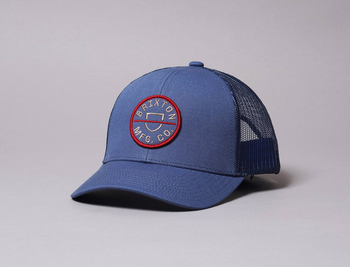 Cap Trucker BRIXTON CREST X MP MESH CAP - JOE BLUE Brixton Trucker Cap / Blue / One Size