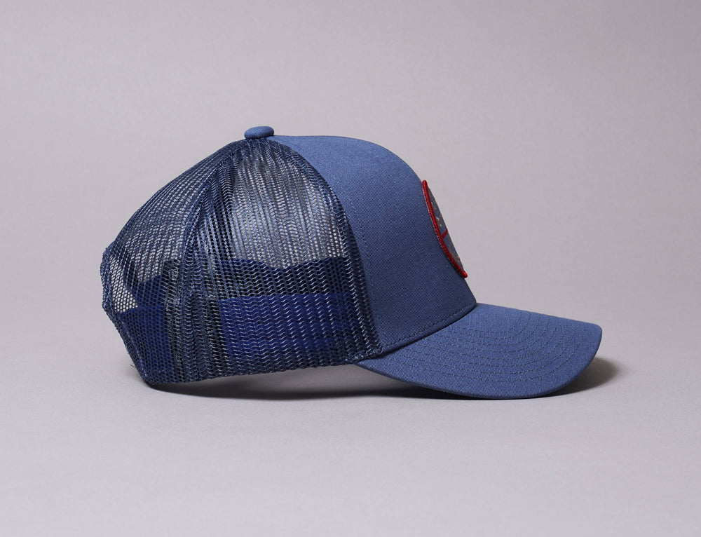 Cap Trucker BRIXTON CREST X MP MESH CAP - JOE BLUE Brixton Trucker Cap / Blue / One Size
