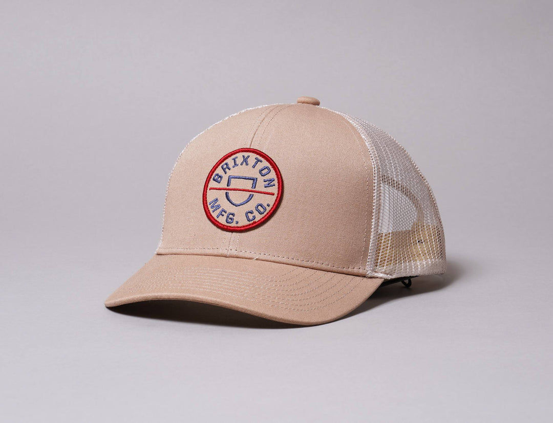 Cap Trucker BRIXTON CREST X MP MESH CAP - KHAKI Brixton Trucker Cap / Brown / One Size