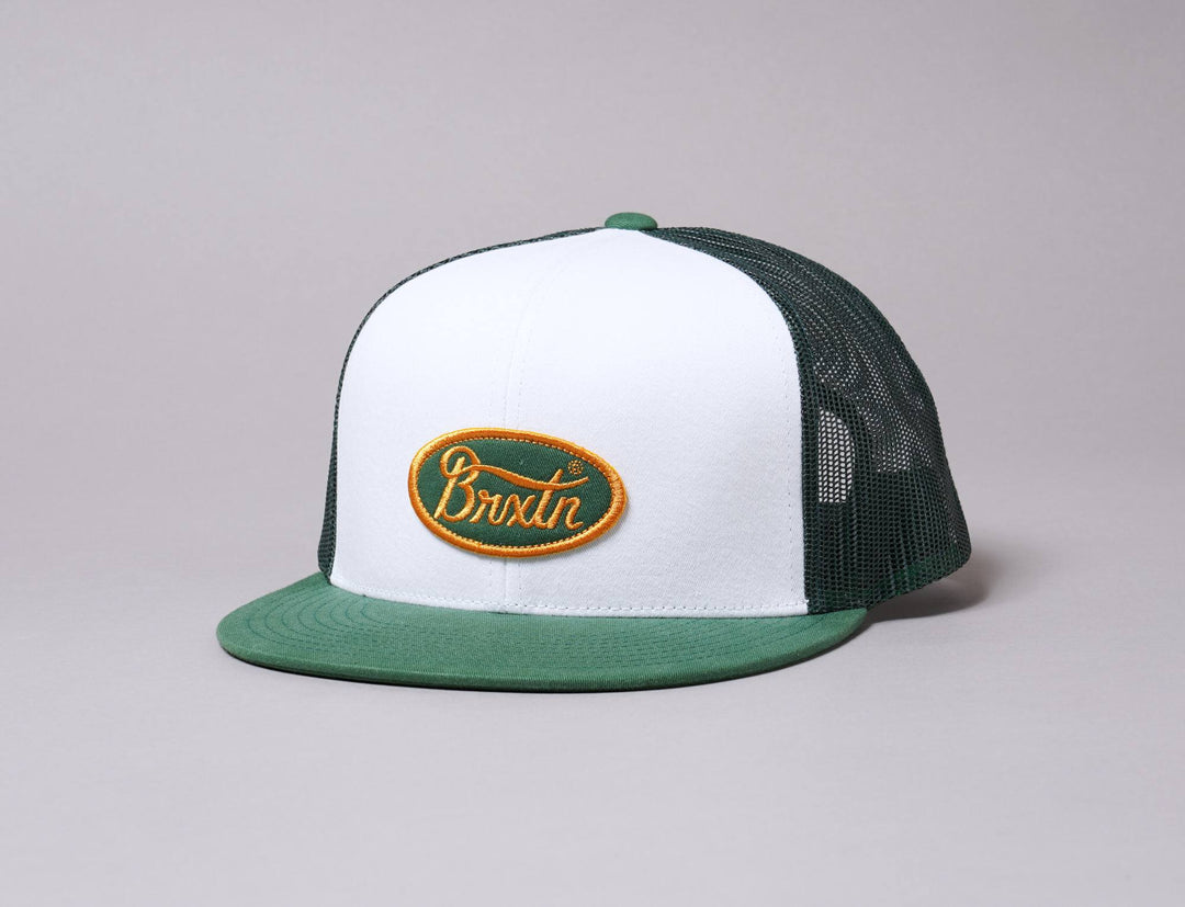 Cap Trucker BRIXTON PARSONS HP MESH CAP - SILVER PINE/WHITE Brixton Trucker Cap / Green / One Size