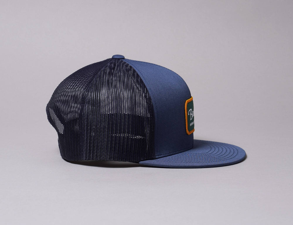 Cap Trucker BRIXTON GRADE MESH CAP - WASHED NAVY/EVERGREEN Brixton Trucker Cap / Navy / One Size