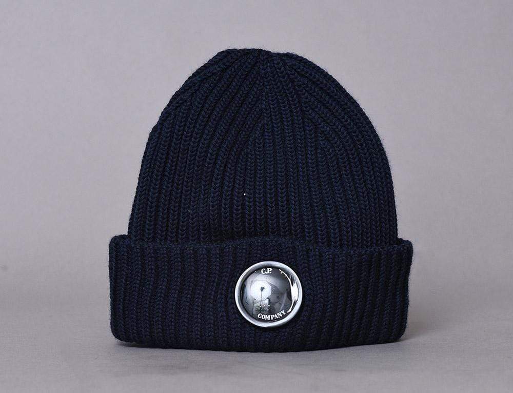 Beanie Cuff C.P. Company Lens Beanie Total Eclipse Blue C.P. Company Cuff Beanie / Blue / One Size