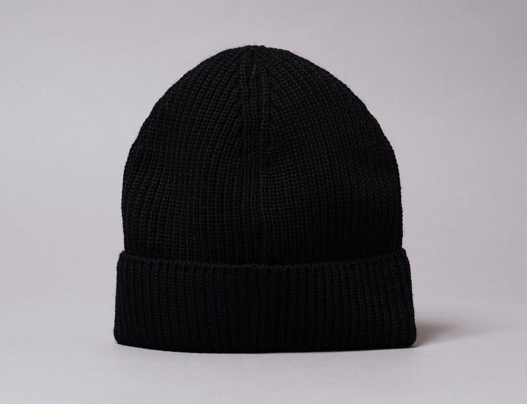 Beanie Cuff C.P. Company Beanie - Black Merino Wool C.P. Company Cuff Beanie / Black / One Size
