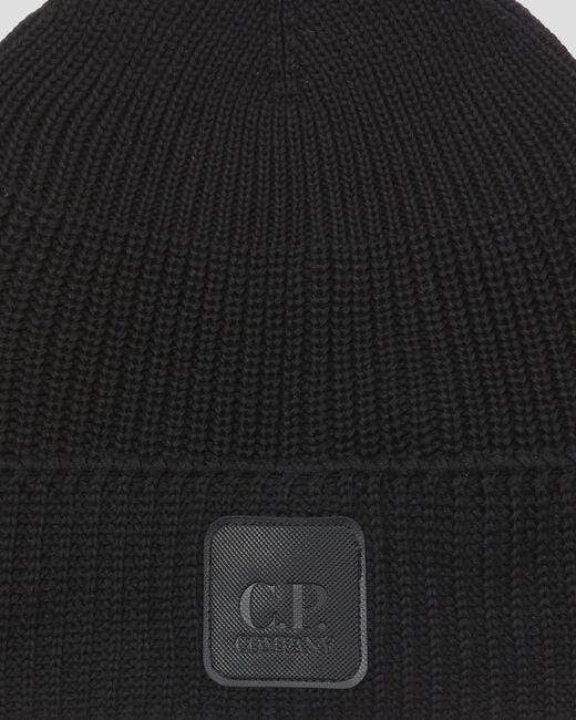 Beanie Cuff C.P. Company Beanie Black Metropolis Series Cotton Logo Badge C.P. Company Cuff Beanie / Black / One Size