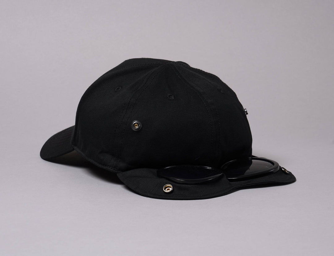 Cap Fitted C.P. Company Goggle Cap Black C.P. Company