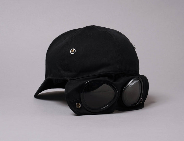 Cap Fitted C.P. Company Goggle Cap Black C.P. Company