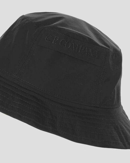 Hat Bucket C.P. Company Bucket Hat Black Chrome Garment Dyed C.P. Company
