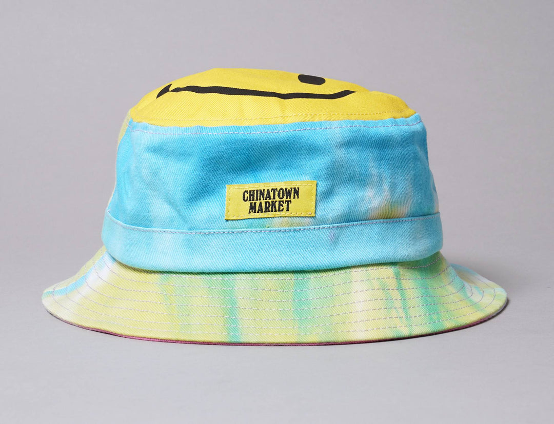 Hat Bucket Bucket Hat Chinatown Market Smiley Tie Dye Chinatown Market Bucket Hat / Multi / One Size