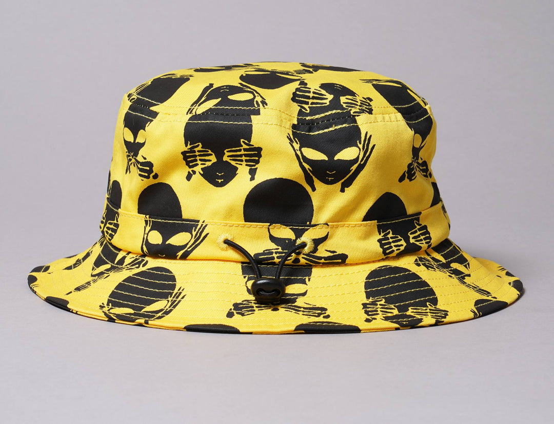 Hat Bucket Bucket Hat Chinatown Market  No Evil Yellow Chinatown Market Bucket Hat / Yellow / One Size