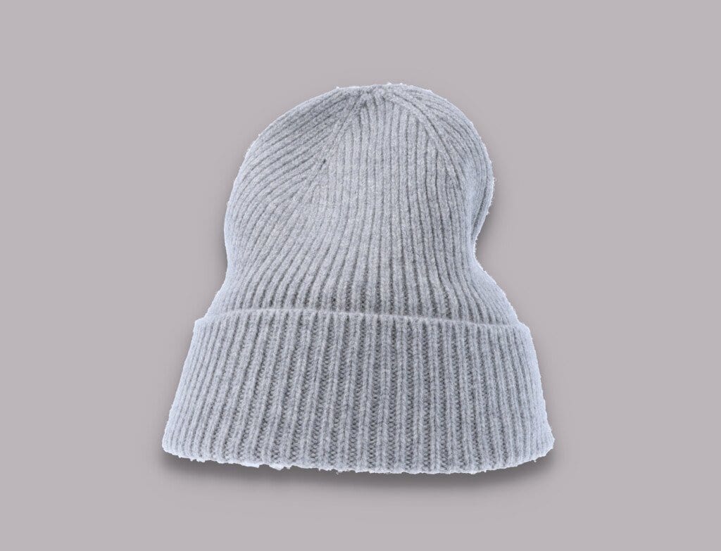 Beanie Cuff Merino Wool Beanie Heather Grey Colorful Standard Cuff Beanie / Grey / One Size
