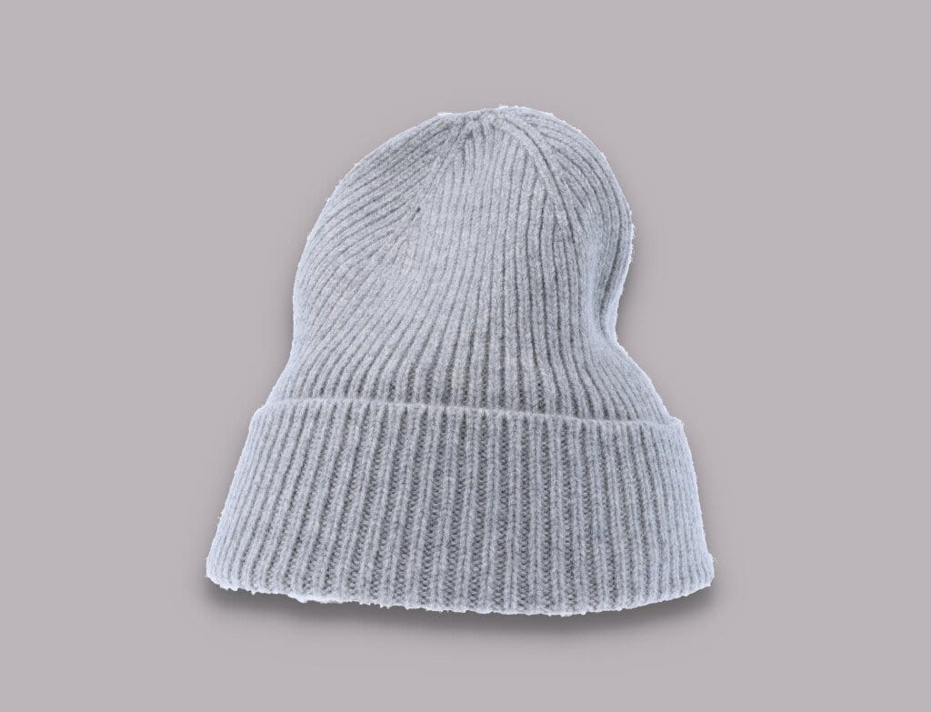 Beanie Cuff Merino Wool Beanie Heather Grey Colorful Standard Cuff Beanie / Grey / One Size