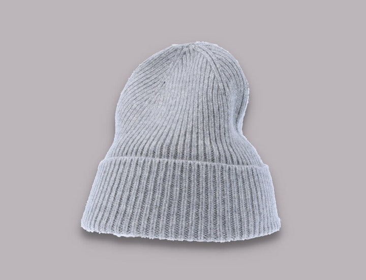 Beanie Cuff Merino Wool Beanie Heather Grey Colorful Standard Cuff Beanie / Grey / One Size