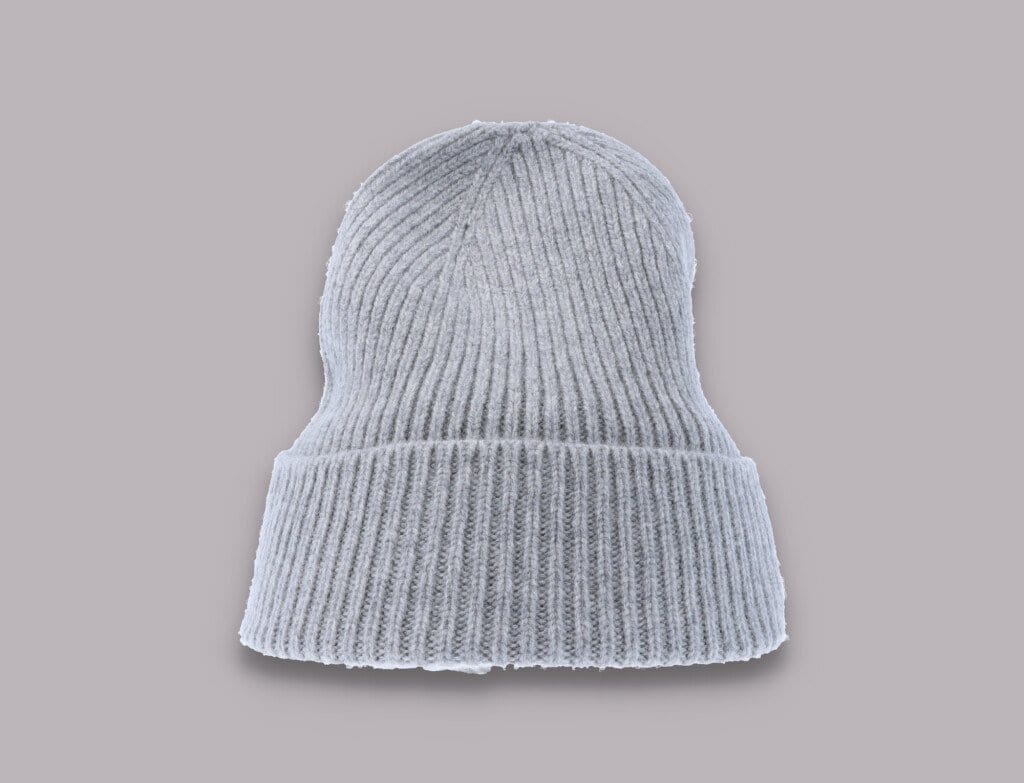 Beanie Cuff Merino Wool Beanie Heather Grey Colorful Standard Cuff Beanie / Grey / One Size