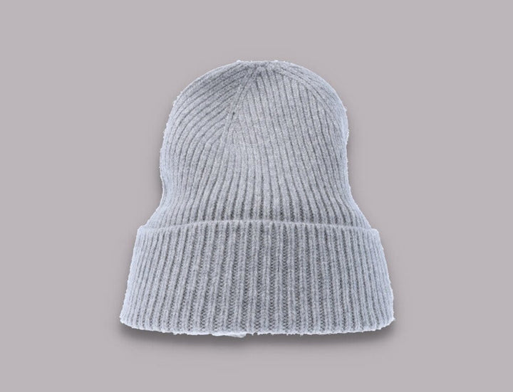 Beanie Cuff Merino Wool Beanie Heather Grey Colorful Standard Cuff Beanie / Grey / One Size