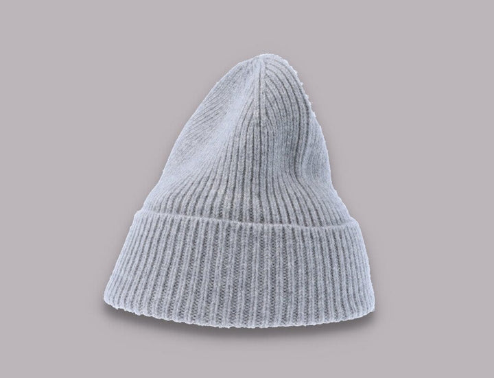 Beanie Cuff Merino Wool Beanie Heather Grey Colorful Standard Cuff Beanie / Grey / One Size