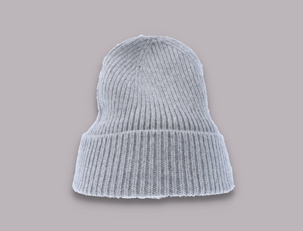 Beanie Cuff Merino Wool Beanie Heather Grey Colorful Standard Cuff Beanie / Grey / One Size