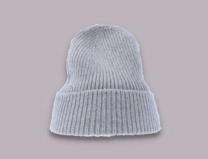 Beanie Cuff Merino Wool Beanie Heather Grey Colorful Standard Cuff Beanie / Grey / One Size