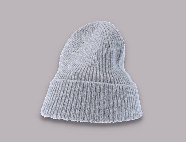 Beanie Cuff Merino Wool Beanie Heather Grey Colorful Standard Cuff Beanie / Grey / One Size