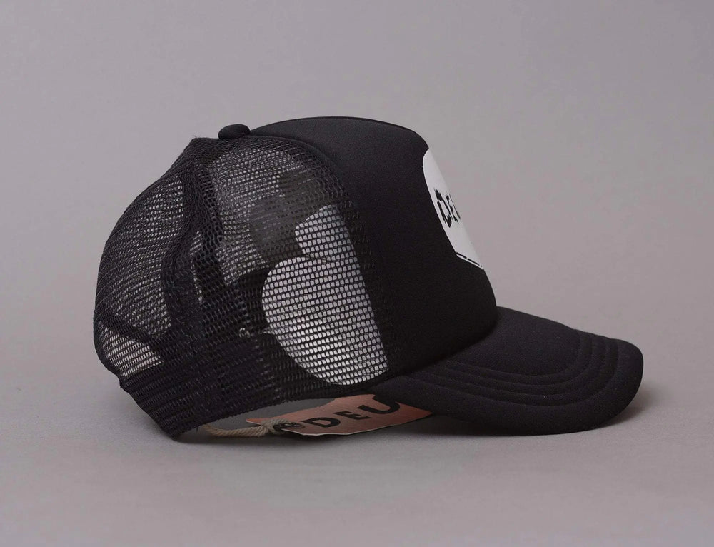 Cap Trucker Deus Camperdown Skull Trucker Black Deus Ex Machina Trucker Cap / Black / One Size