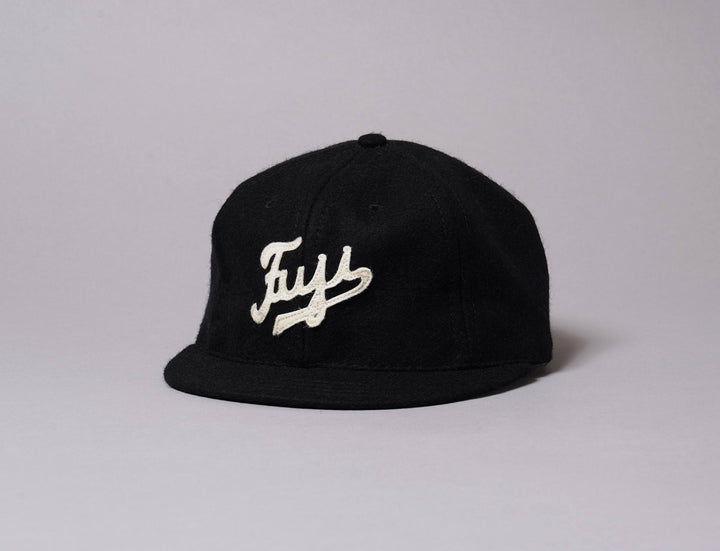 Cap Adjustable Ebbets Vintage Ballcap Short Visor Fuji Athletic Club 1931 Black Ebbets Field Flannels Adjustable Cap / Black / One Size