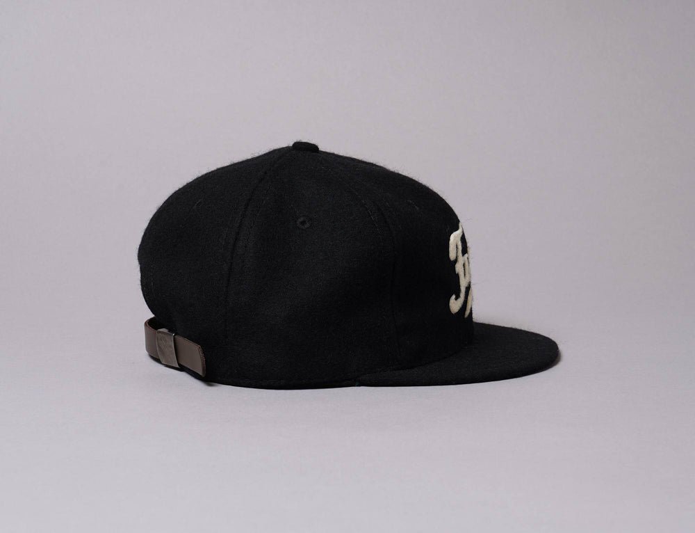 Cap Adjustable Ebbets Vintage Ballcap Short Visor Fuji Athletic Club 1931 Black Ebbets Field Flannels Adjustable Cap / Black / One Size