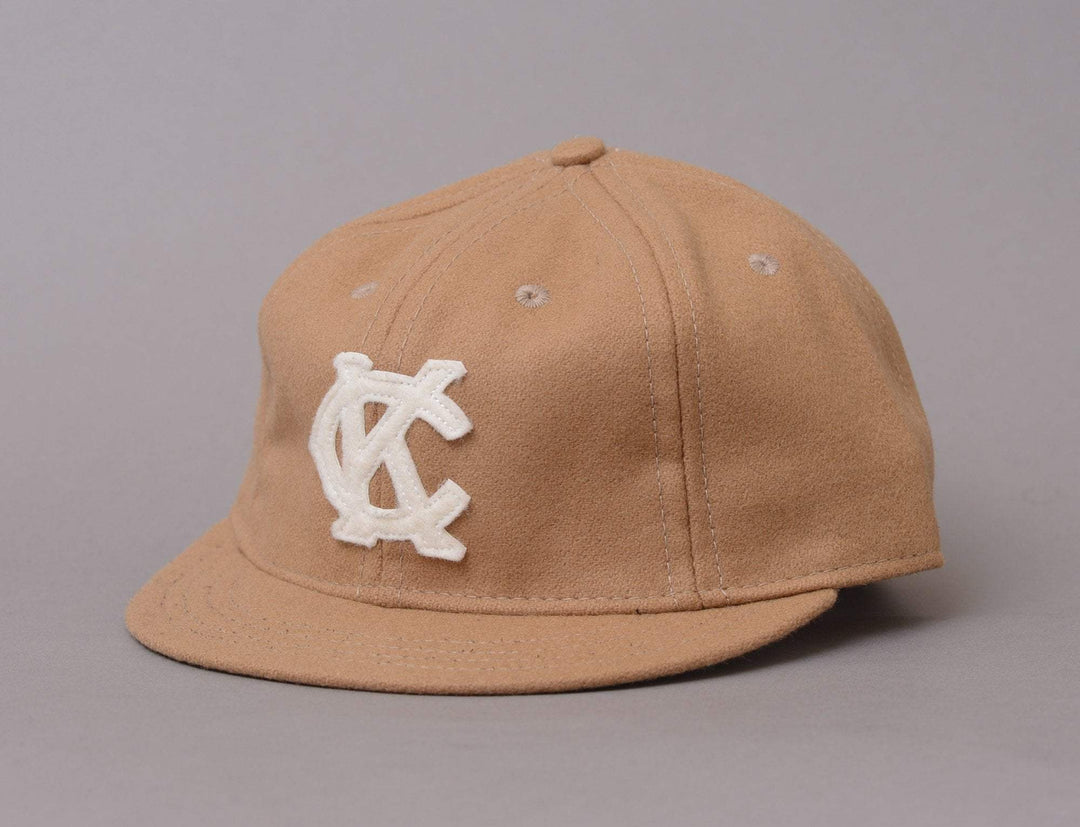 Cap Adjustable Ebbets BallCap Short Visor Kansas City Monarks 1942 Ebbets Field Flannels Adjustable Cap Cap / Beige / One Size