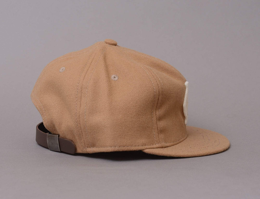 Cap Adjustable Ebbets BallCap Short Visor Kansas City Monarks 1942 Ebbets Field Flannels Adjustable Cap Cap / Beige / One Size