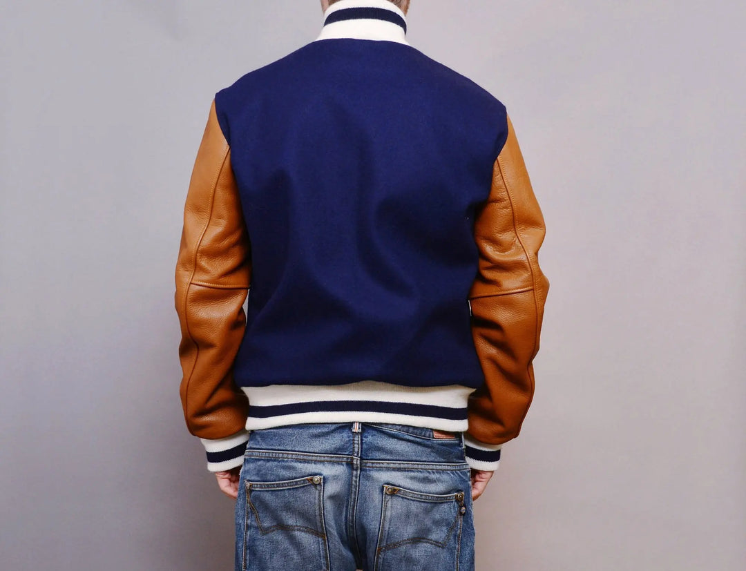 Clothing Jacket Ebbets Wool/Leather Authentic Jacket - New York Black Yankees 1940, Negro National League Ebbets Field Flannels