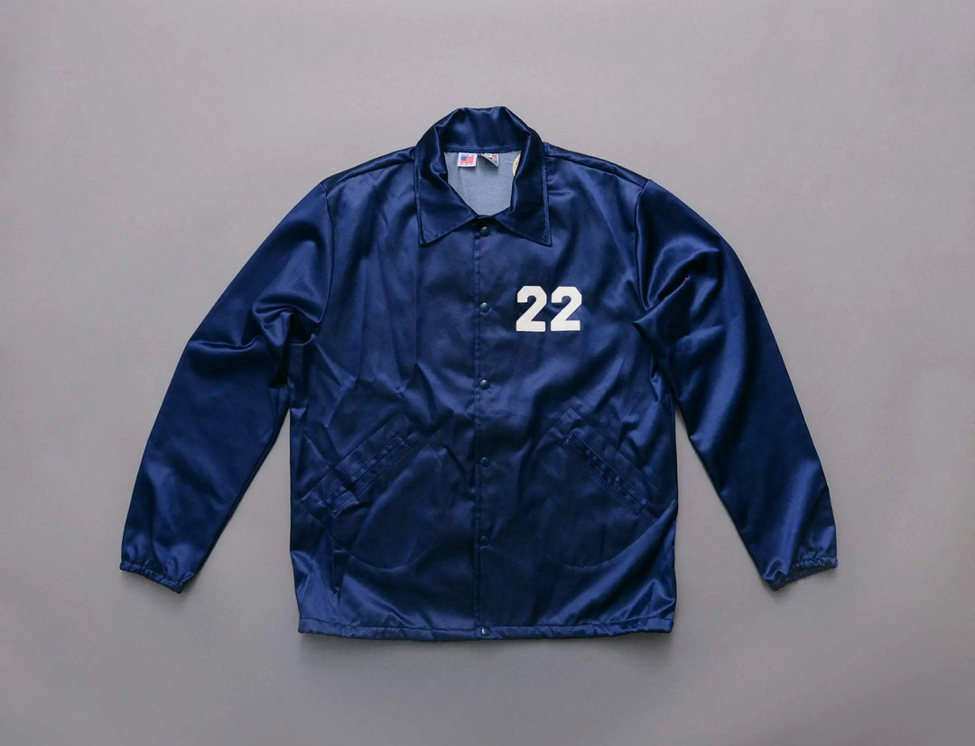 Clothing Jacket Ebbets Vintage Satin Jacket - "Oslo" Navy Ebbets Field Flannels