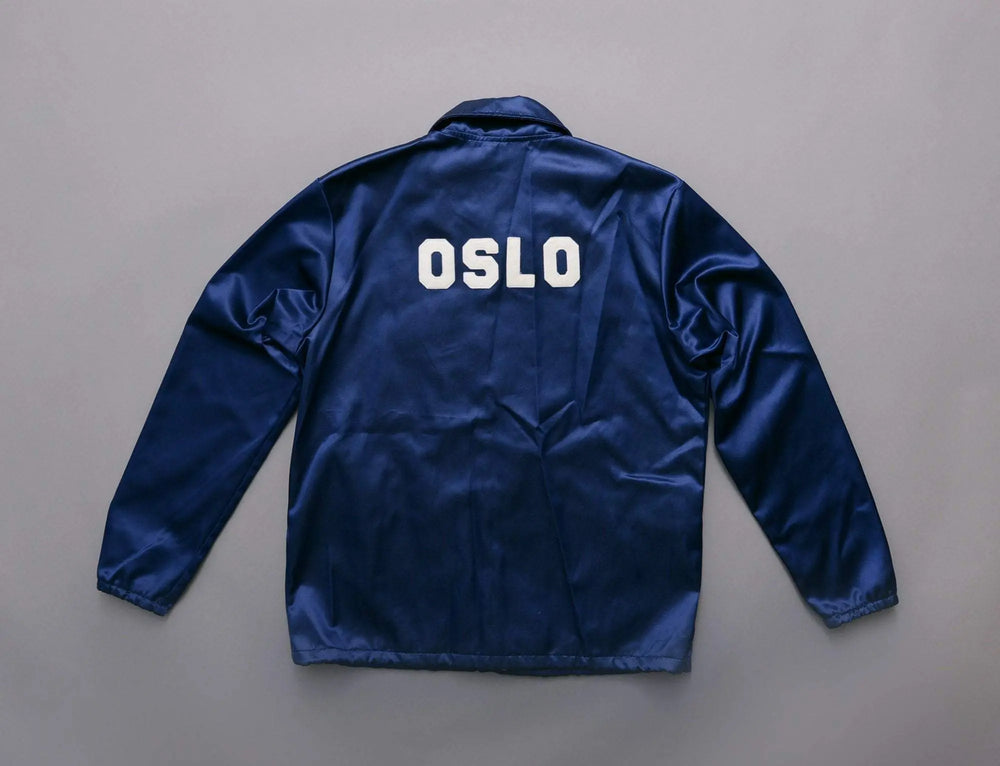 Clothing Jacket Ebbets Vintage Satin Jacket - "Oslo" Navy Ebbets Field Flannels
