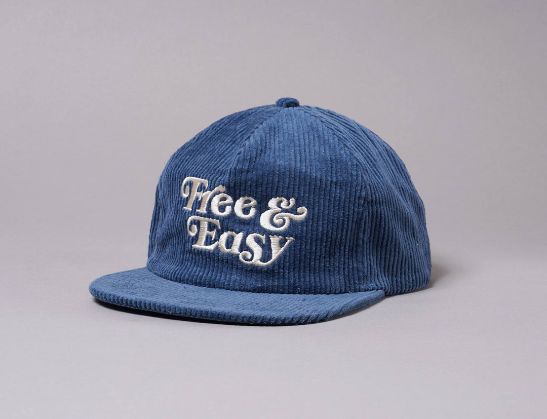 Cap Snapback Free & Easy Fat Corduroy Snapback Cap Blue Free & Easy Bucket Hat / Blue / One Size