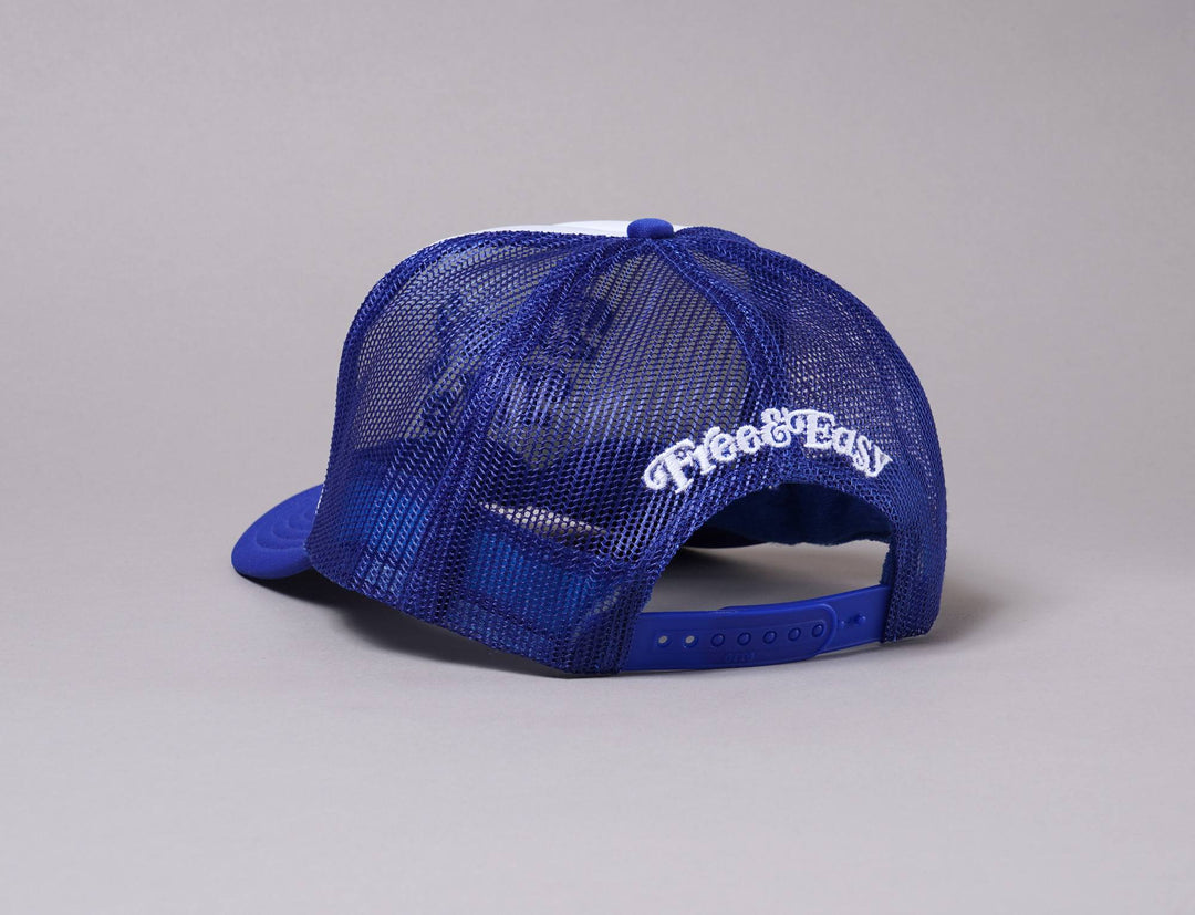 Cap Trucker Trucker Cap Free & Easy Don't Trip White/Blue Free & Easy Trucker Cap / Blue / One Size