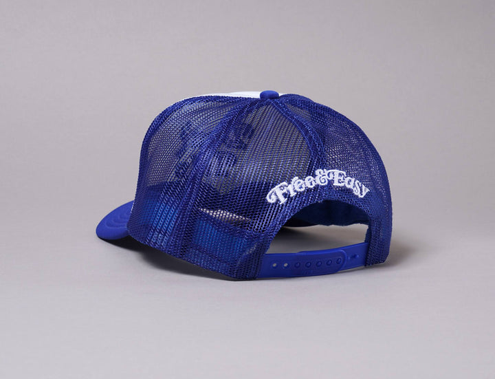 Cap Trucker Trucker Cap Free & Easy Don't Trip White/Blue Free & Easy Trucker Cap / Blue / One Size
