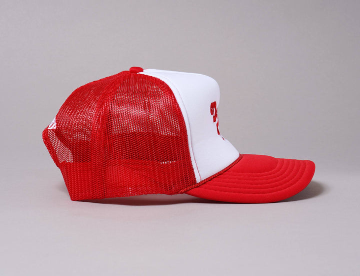 Cap Trucker Trucker Cap Free & Easy Don't Trip White/Red Free & Easy Trucker Cap / Red / One Size