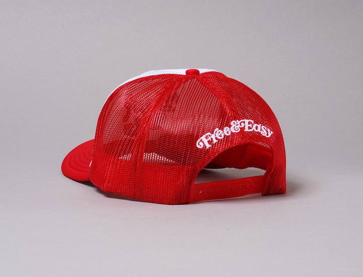Cap Trucker Trucker Cap Free & Easy Don't Trip White/Red Free & Easy Trucker Cap / Red / One Size